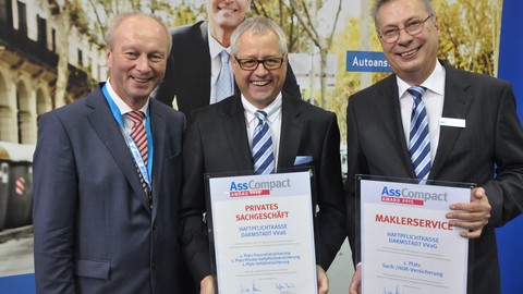 Bei Produkt- und Servicequalität führend: Haftpflichtkasse Darmstadt 2015 Favorit im unabhängigen Vermittlermarkt