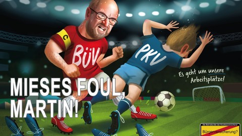 Mieses Foul!  Arbeitnehmer der Versicherungsbranche zeigen der SPD die rote Karte