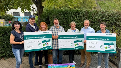 Gemeinsame Spendenaktion von Provinzial Belegschaft und Unternehmen – 30.000 Euro zur Unterstützung der Flutopfer im Ahrtal