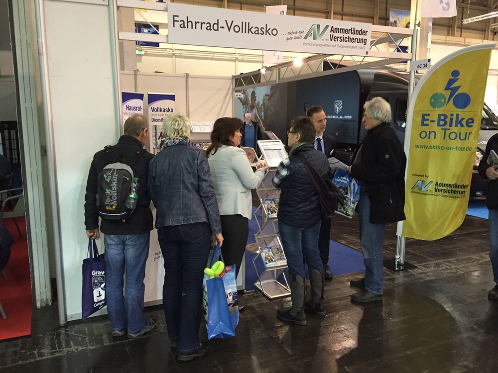Schutzbrief, Diebstahl & Co. - Was bei einer Fahrrad-Vollkaskoversicherung zu beachten ist / Ammerländer Versicherung informiert auf der Fahrradmesse Essen 2017 über die Möglichkeit, (Elektro-)Fahrräder zu versichern