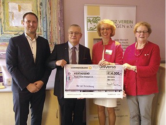 Spenden statt Schenken:  uniVersa unterstützt Hospizarbeit mit 8.000 Euro  