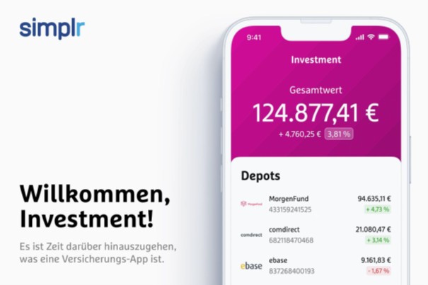 simplr Goes Investment - Kundendepots ab sofort in der blau direkt App