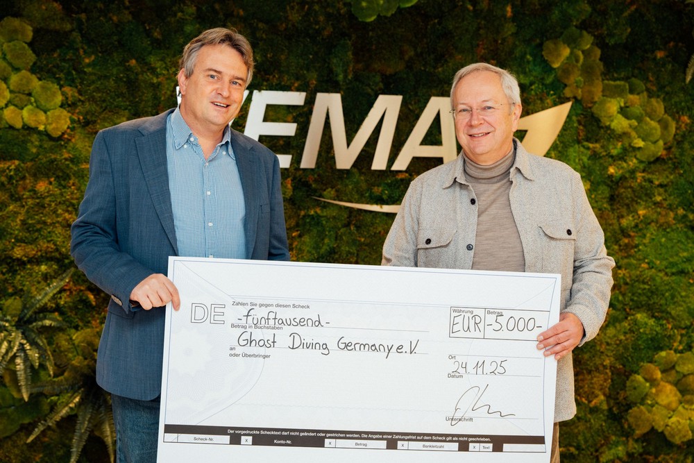 VEMA spendet für die Beseitigung von Geisternetzen aus dem Meer