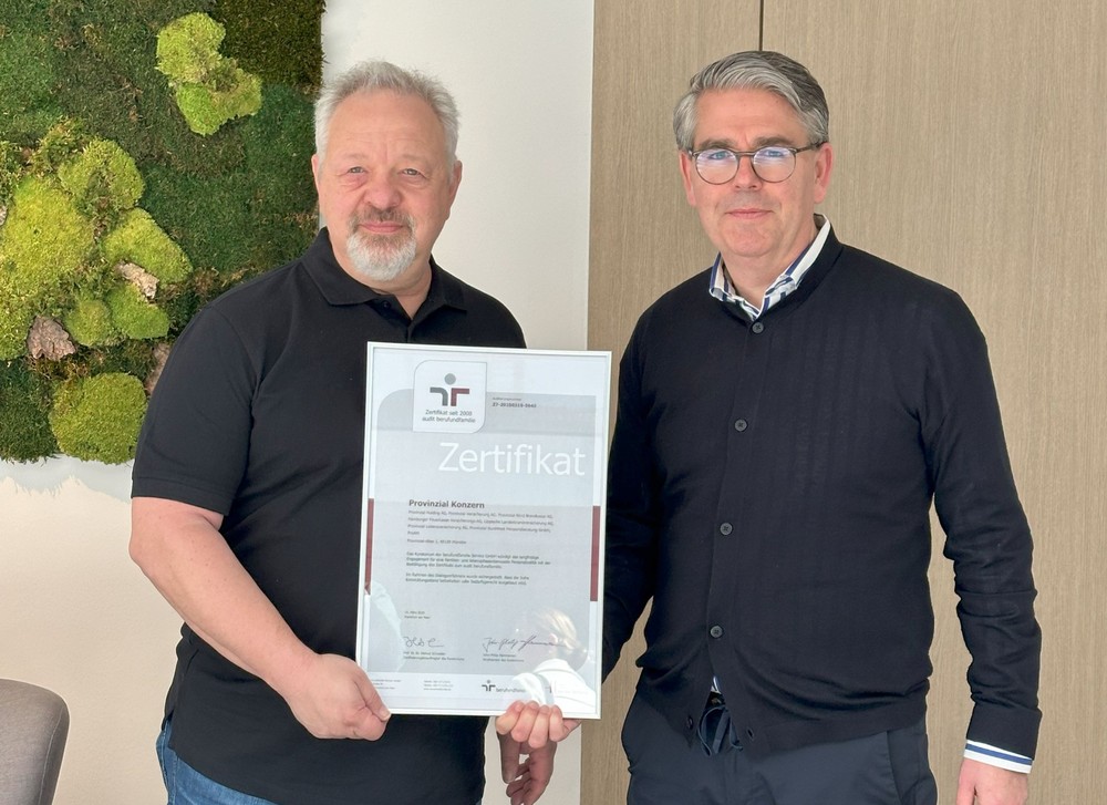 Provinzial Konzern erneut mit audit berufundfamilie ausgezeichnet