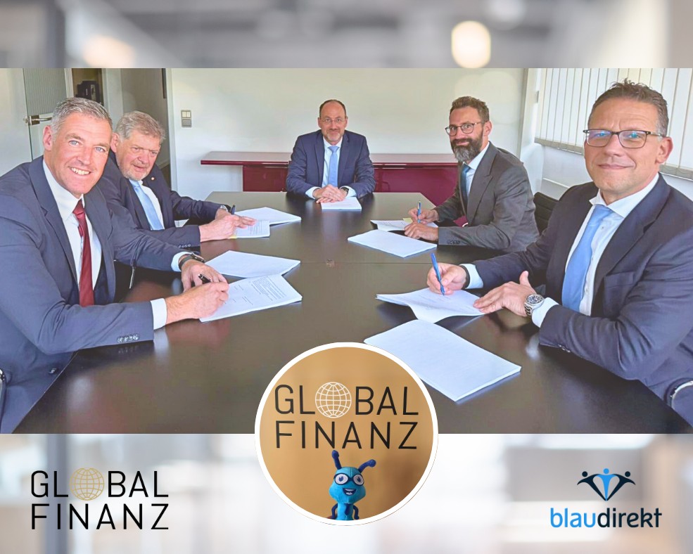 Die bundesweit tätige GLOBAL-FINANZ AG startet die Zusammenarbeit mit dem Maklerpool blau direkt und wird ihr Versicherungs- und Investmentgeschäft künftig über die Plattformlösungen des Lübecker Technologieunternehmens abwickeln.