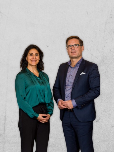 Handan Isik und Dirk Erfurth (Geschäftsführung diPAY)